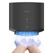Commercial 1250W High-Speed Electric Hand Dryer Infrared Wall-Mounted for Bathrooms \u0026 Offices, Black